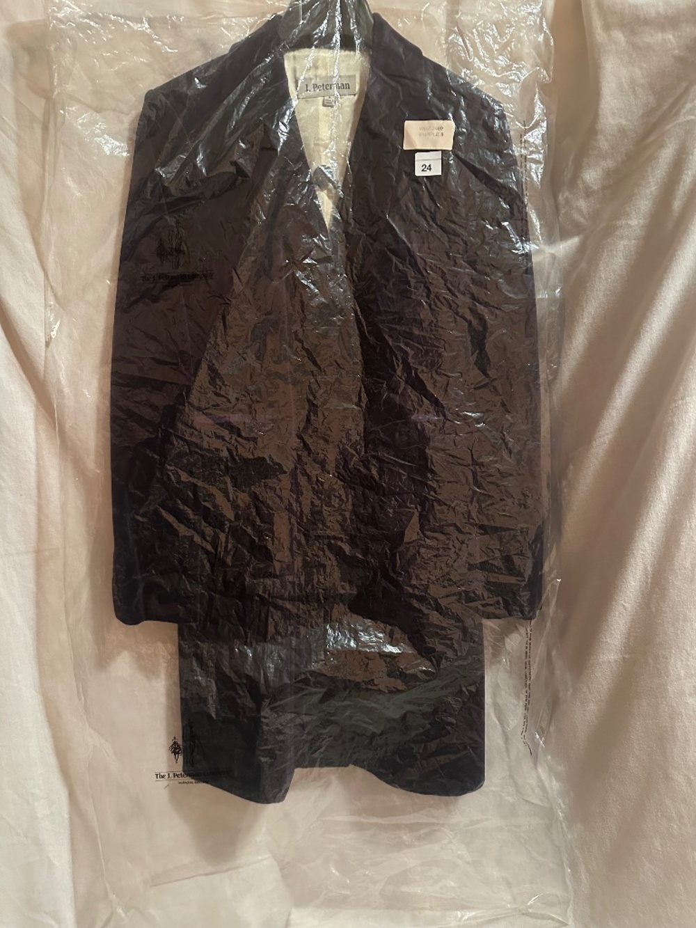 J.Peterman, 8 eggplant/dark purple blazer jacket